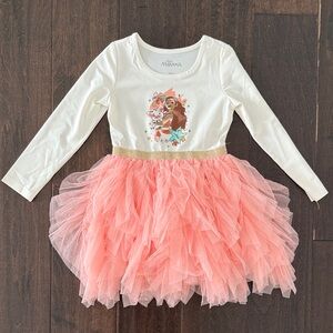 Toddler Girls Disney Princess Moana and Pua Gorgeous Tulle dress! Worn one time!